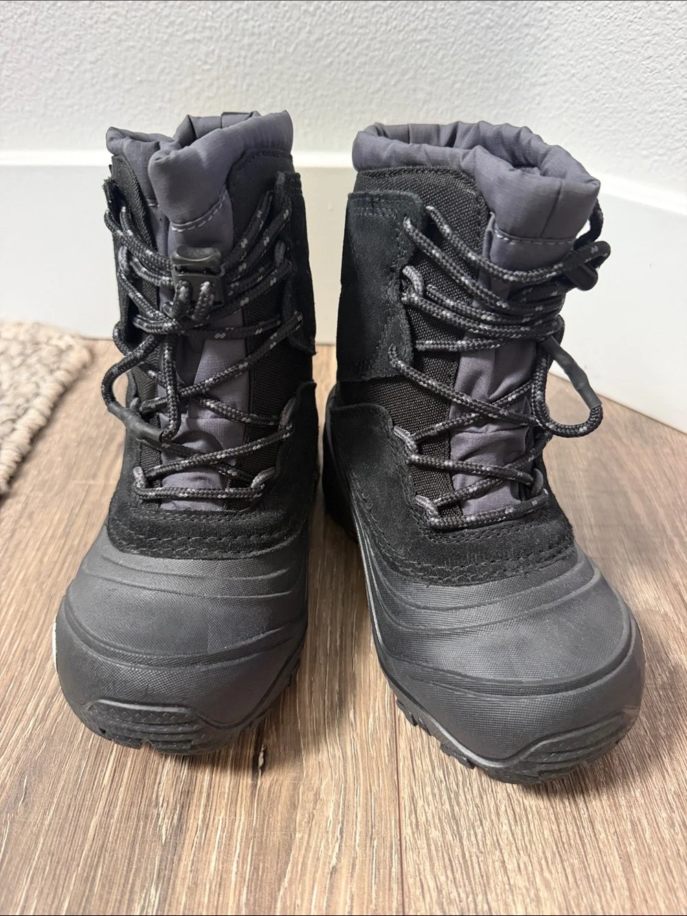 Toddler North Face Black Snow Boots size 11